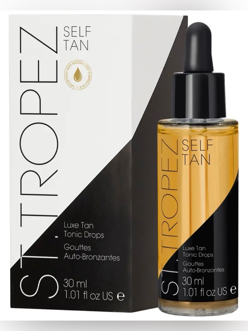 St. Tropez Luxe Tan Tonic Drops 30mL Luxury Self Tanner Skincare (NIB)